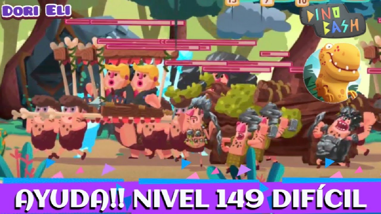 DINO BASH 🦕🦖 // AYUDA!!! COMO PASAR EL NIVEL 149 MUY DIFÍCIL // DORI ELI 💜