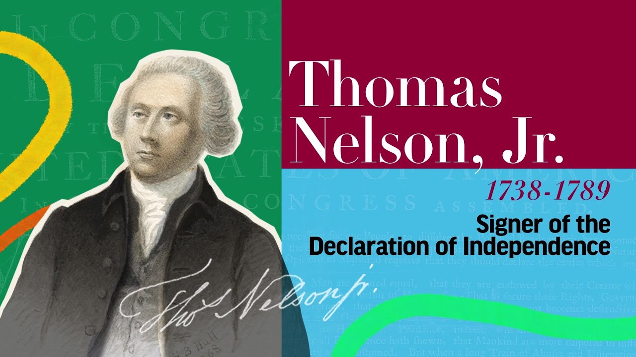 Thomas Nelson | The Signers of the Declaration of Independence and the Constitution