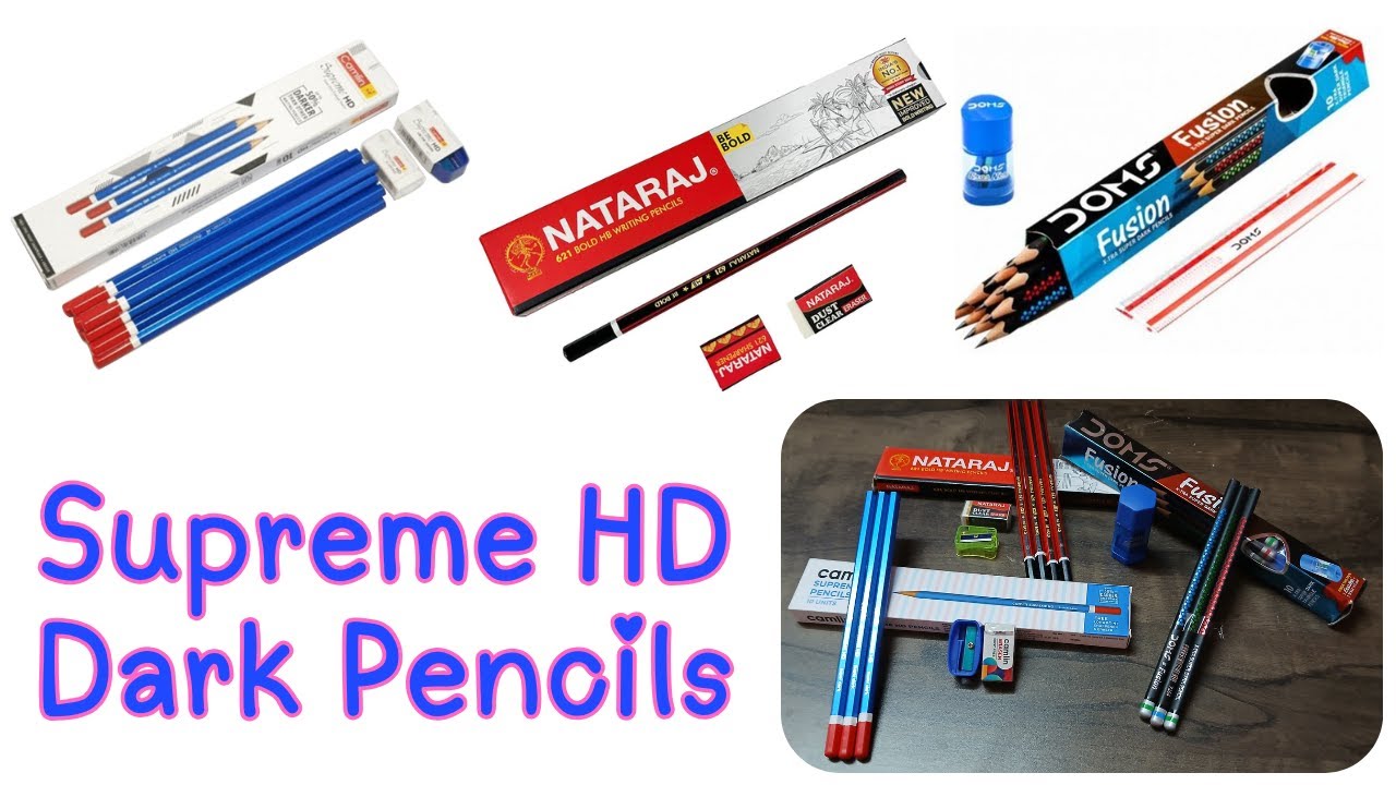 Camlin vs Nataraj vs Doms ✏️ | Supreme HD, Fusion & Classic Pencil Box Unboxing | SchoolTime Craze