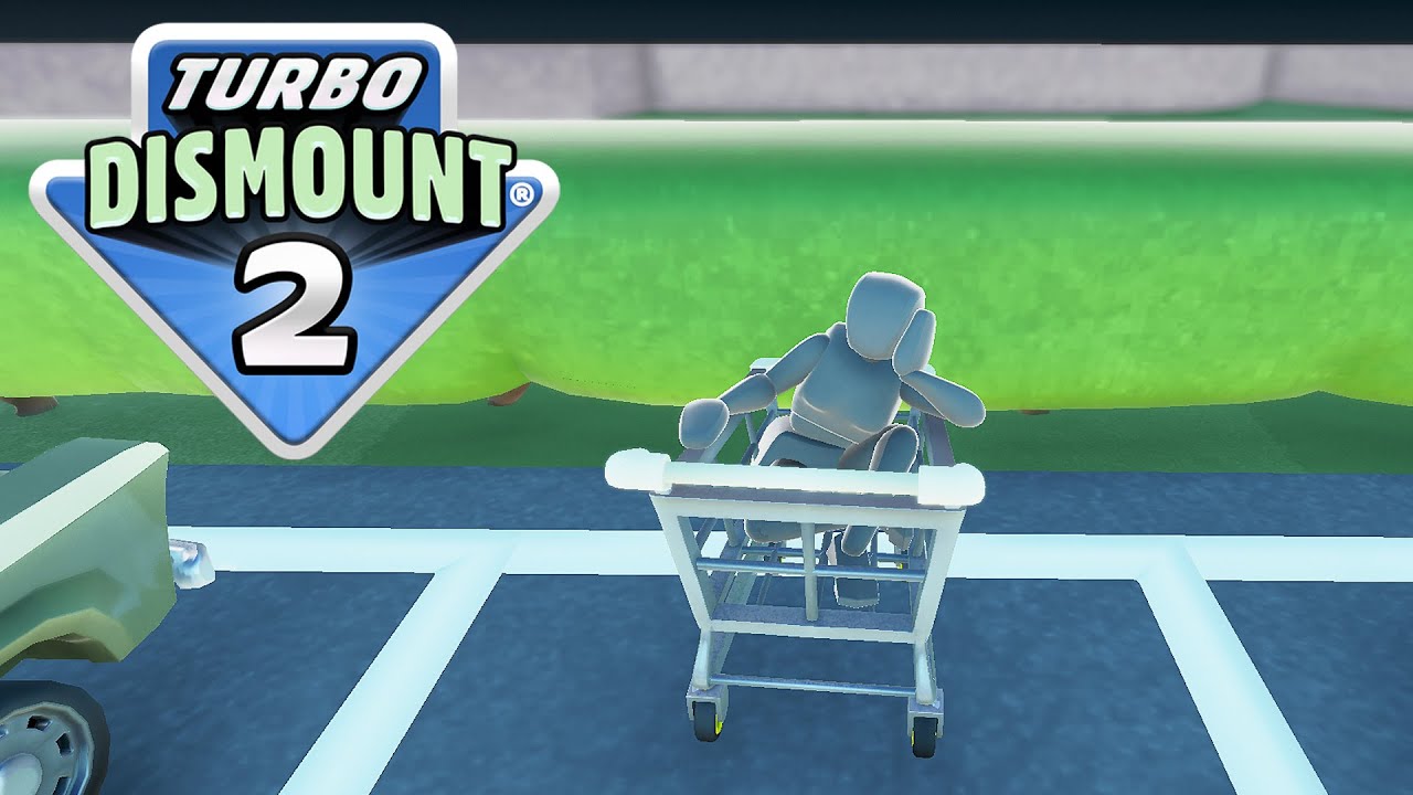 We've got a shopping cart now! - Turbo Dismount 2