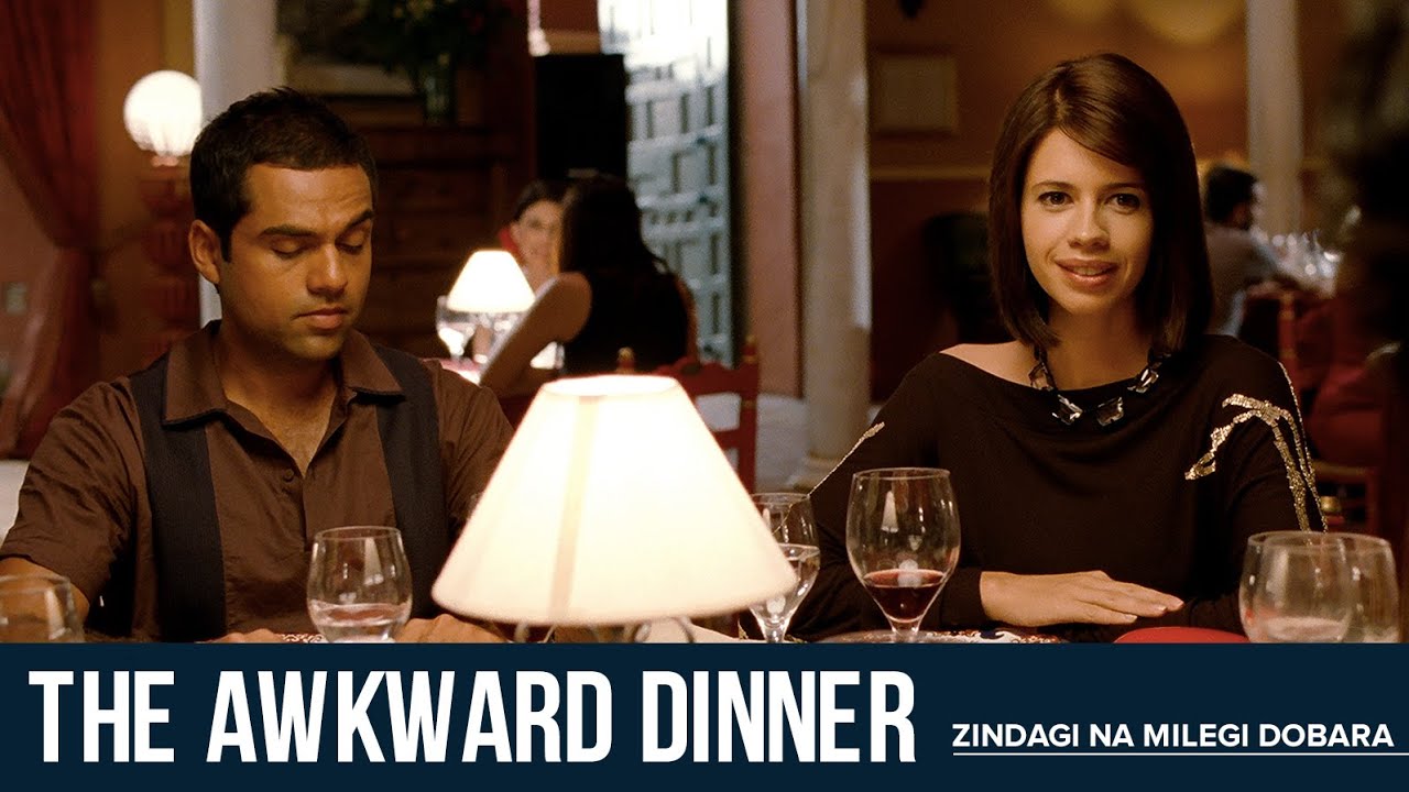 The Awkward Dinner| ZNMD | Hrithik Roshan| Abhay Deol|  Farhan Akhtar| Katrina Kaif| Kalki Koechlin
