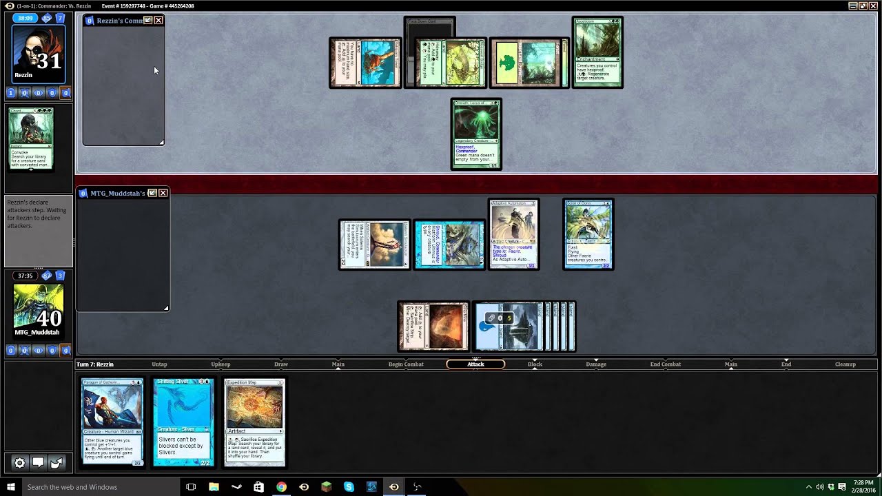 MTGO Match-Up: Mistform Ultimus VS Omnath, Locus of Mana EDH CMDR gameplay video