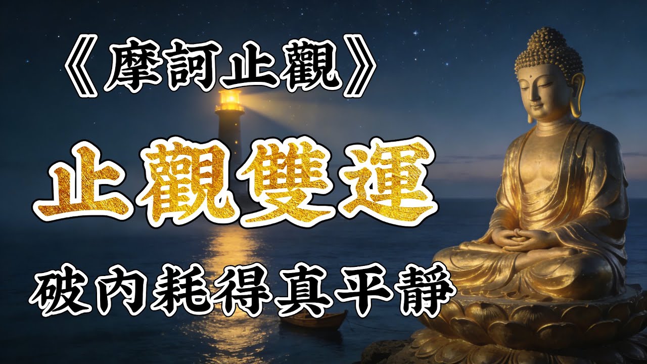 《摩訶止觀》警世：只修止不修觀，修行易入枯井！智者大師止觀雙運，破內耗得真平靜！#佛教故事 #佛法 #修行 #開悟