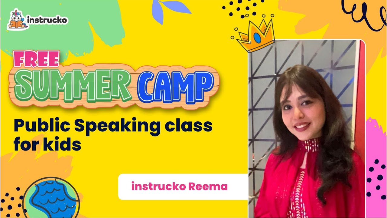 Free Summer Camp |  @instrucko Public Speaking class for kids