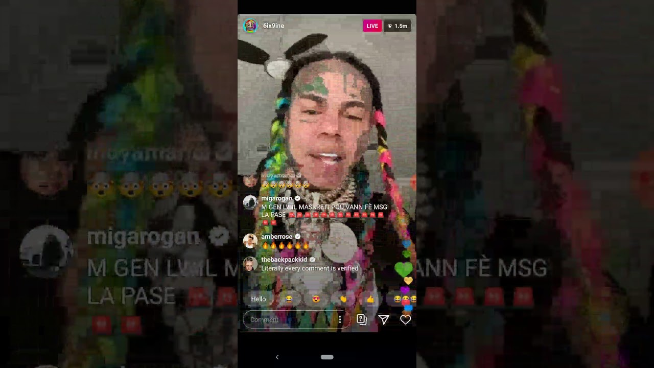6ix9ine IG Live Since Prison (05/08/2020) FULL LIVE STREAM