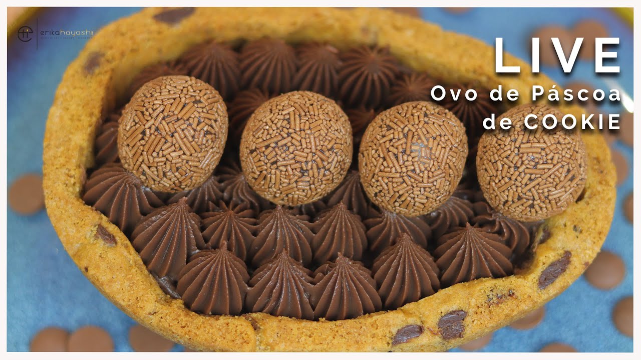 Ovos de Páscoa de Cookie - Gravação da Live com a Chef Erika Hayashi