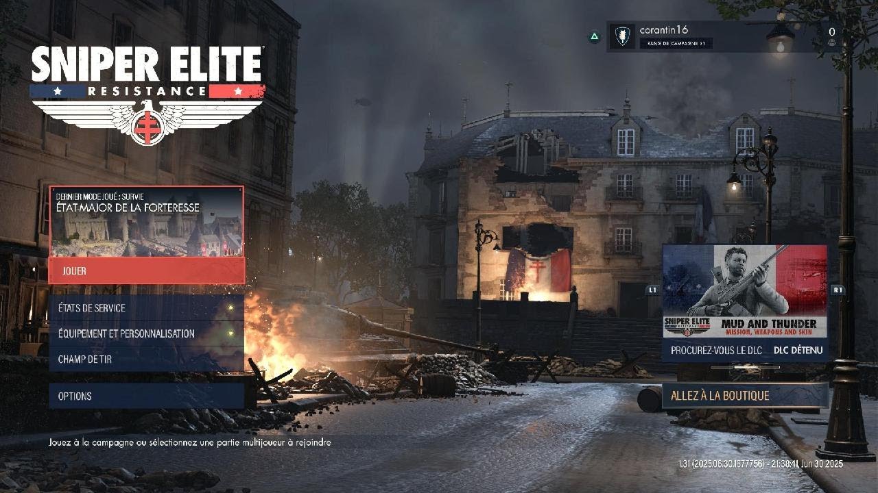 Sniper Elite: Resistance DECOUVERT DE LA SURVIE SUR LA VERSION PS5 4K60FPS