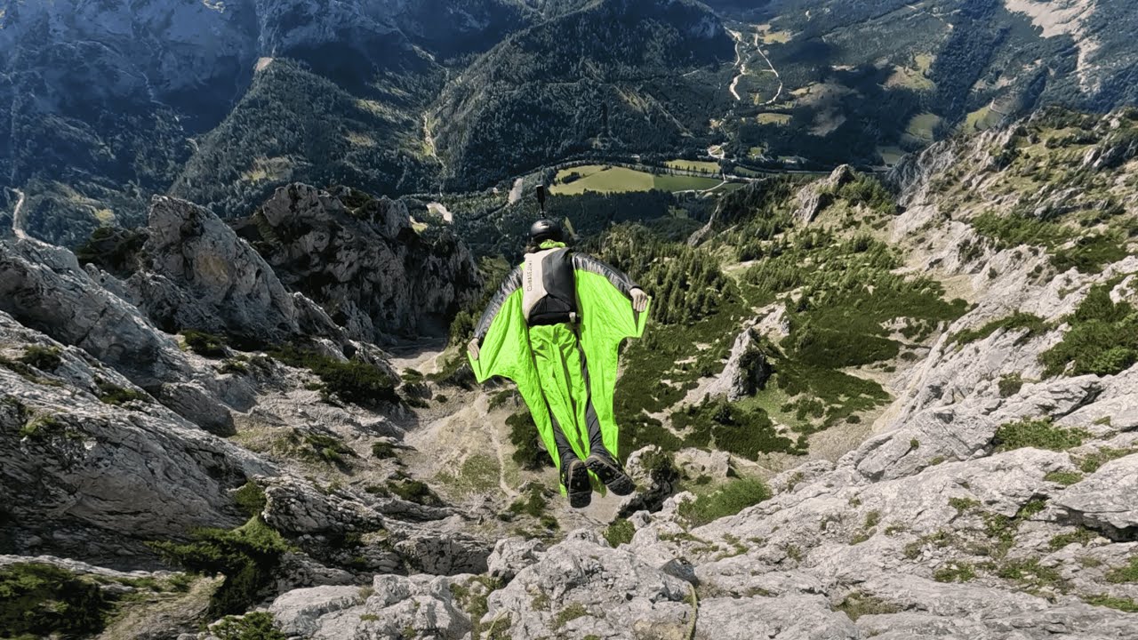 Scary Wingsuit Flight Deep Into A Trench