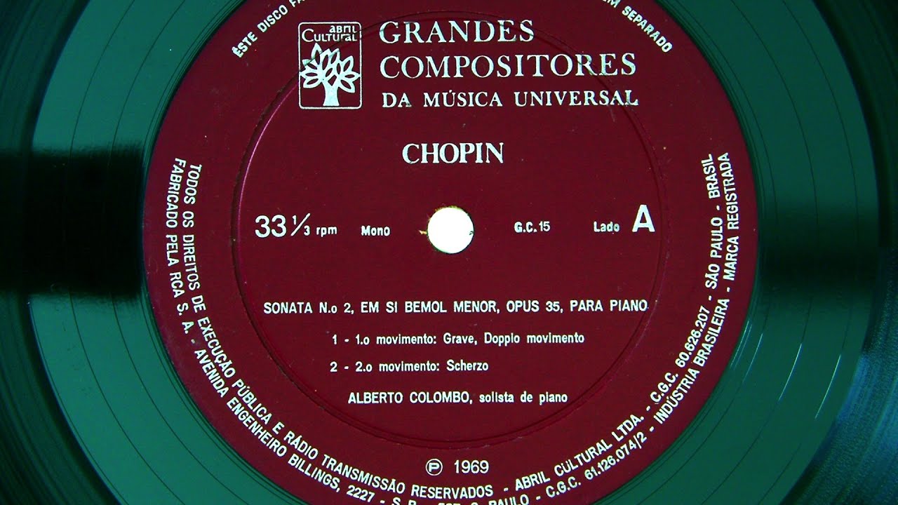 Alberto Colombo plays Chopin - Piano Sonata no. 2, in B-flat minor, Op. 35