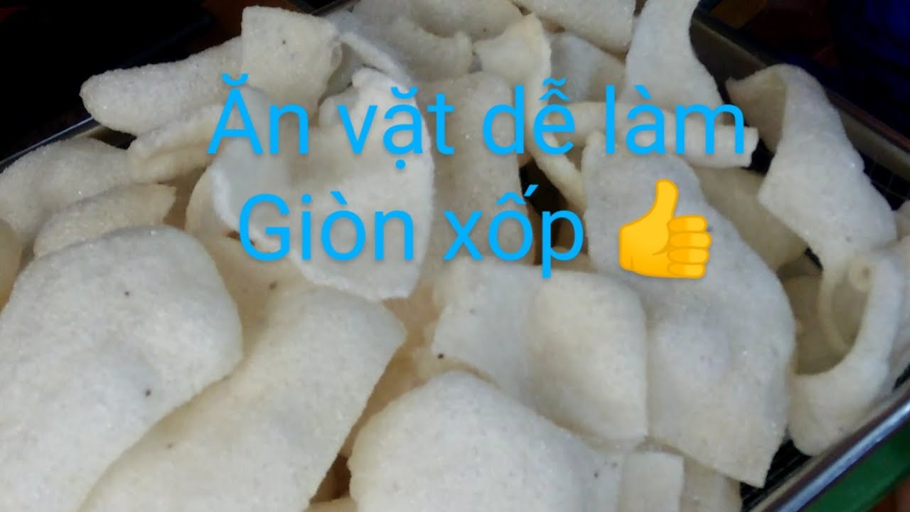 Bánh phồng chuối món ăn vặt ngon dễ làm giòn xốp/banana puffs / @hieuthao8303