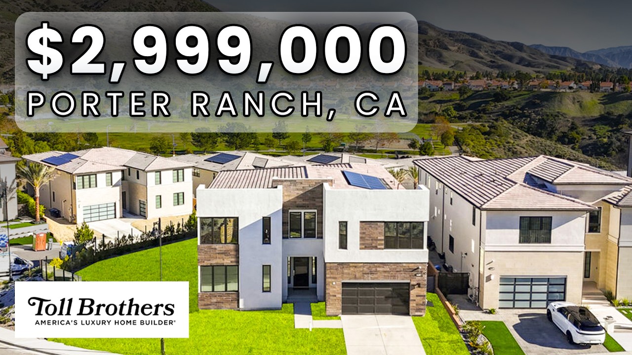 Интерьер роскошного дома в закрытом жилом комплексе PORTER RANCH CA | Экскурсия по району Westcli...