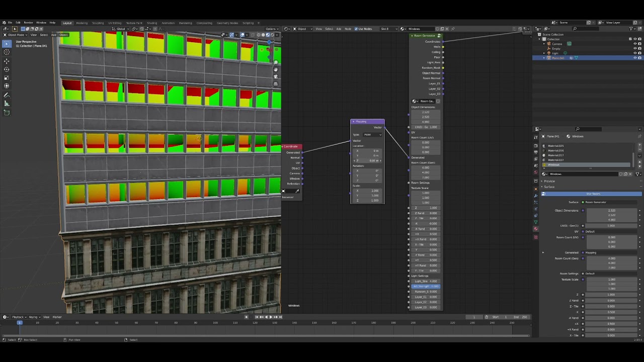 Interior Mapping / Parallax Rooms in Blender | How to use my node setup