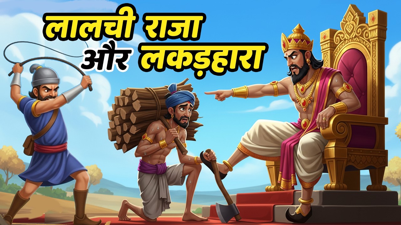 लालची राजा और गरीब लकड़हारा | LALCHI RAJA AUR GARIB LAKADHARA | HINDI KAHANIYA | MORAL STORY IN HINDI
