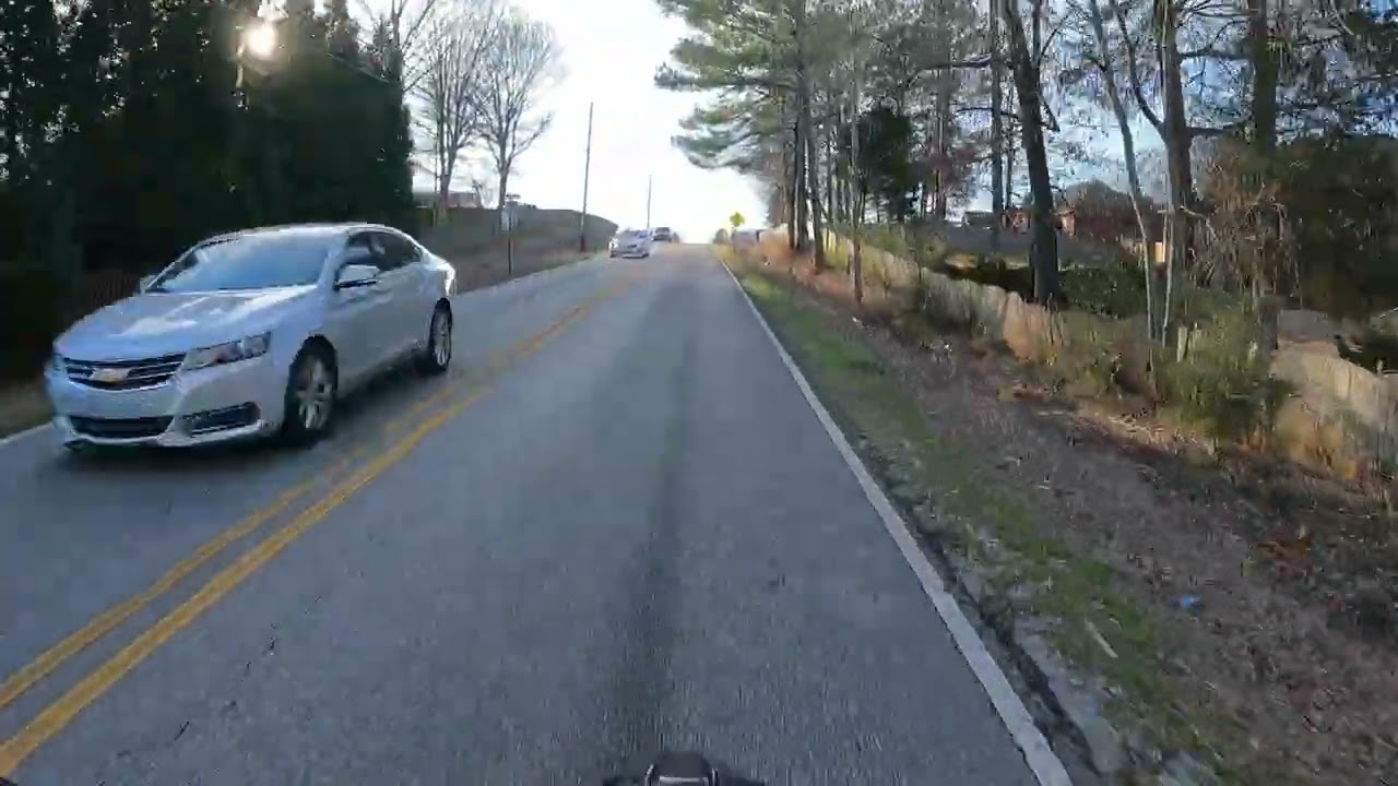 Testing GoPro view from chin mount.