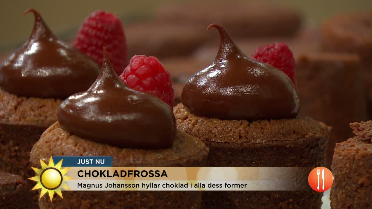 Sagolik chokladfrossa med konditorn Magnus Johansson - Nyhetsmorgon (TV4)