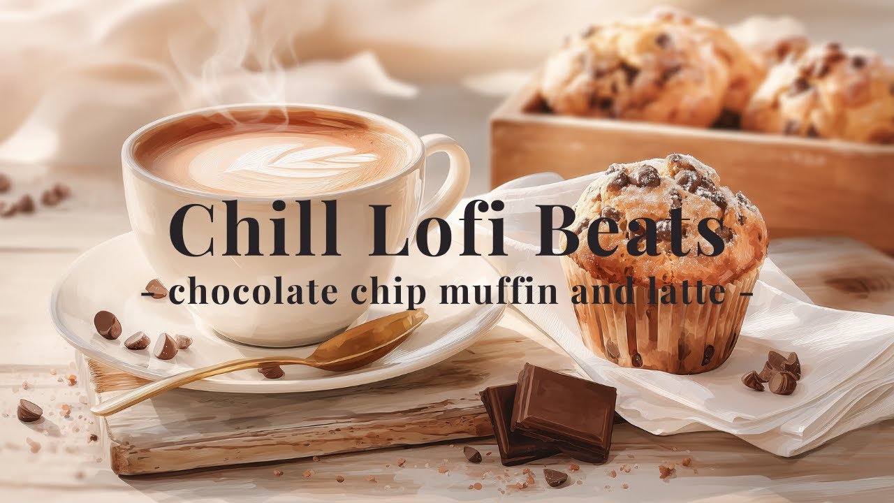 Chill Lo-fi Beats for Relaxing – Chocolate Chip Muffin ＆ Latte / Slowly