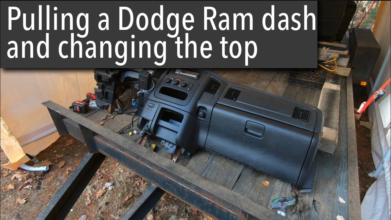 2003 Dodge Ram dash removal and dash top replacement