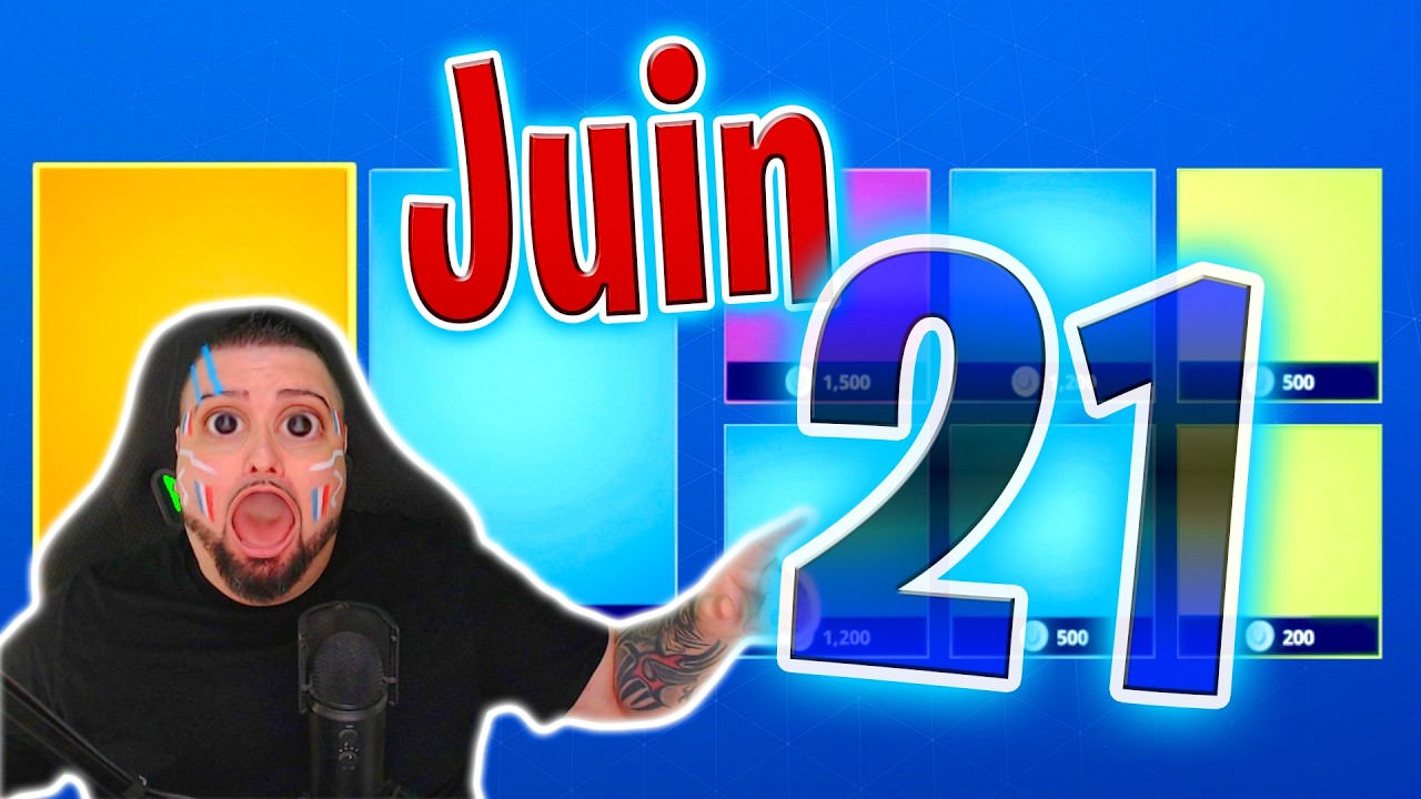 BOUTIQUE FORTNITE D&rsquo;AUJOURD&rsquo;HUI (21 juin 2026) 💙🥳&nbsp;(Boutique du jour)