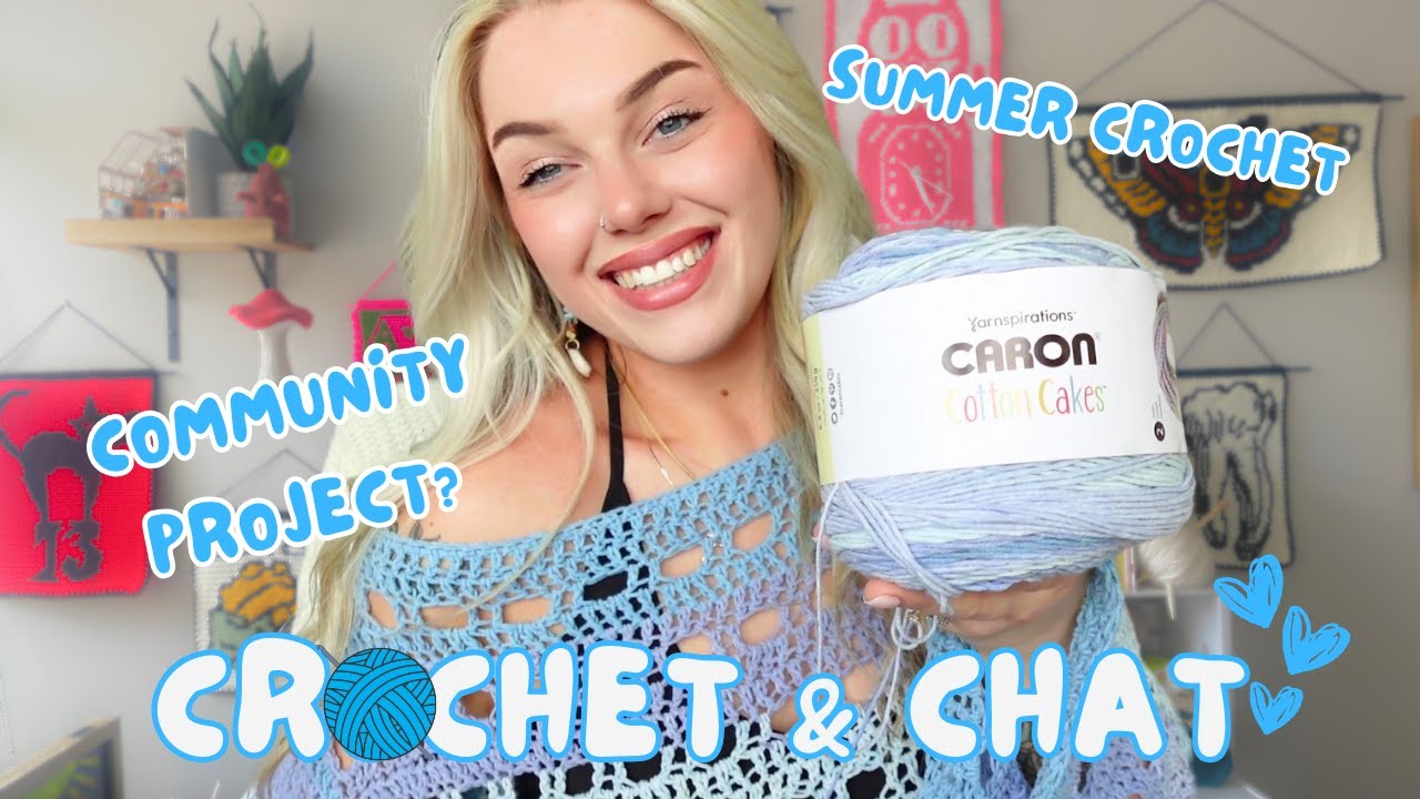 Crochet with a friend 🩵 - Finish a wearable with me & chat about all the things! - Ep 2