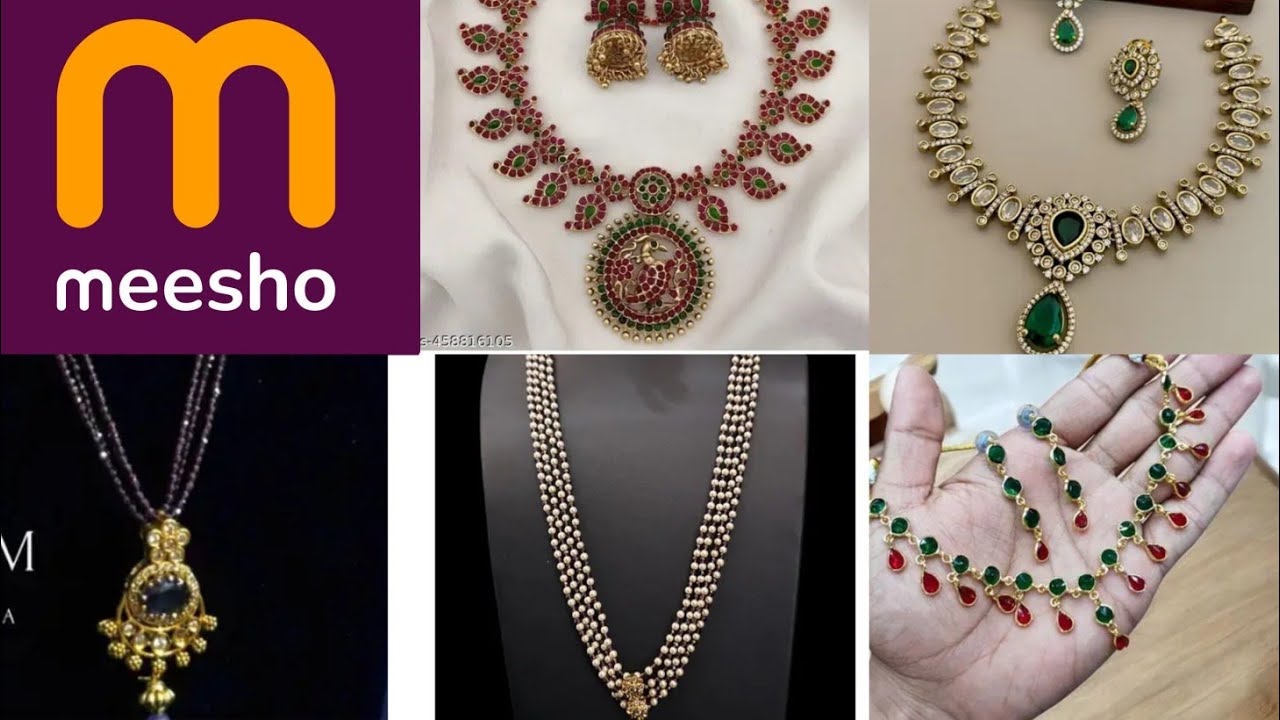 Don't miss 🤩 trending Meesho jewellery 🤩 under budget ✨🤩5 sets in 3 min #onlineshopping#meeshohaul