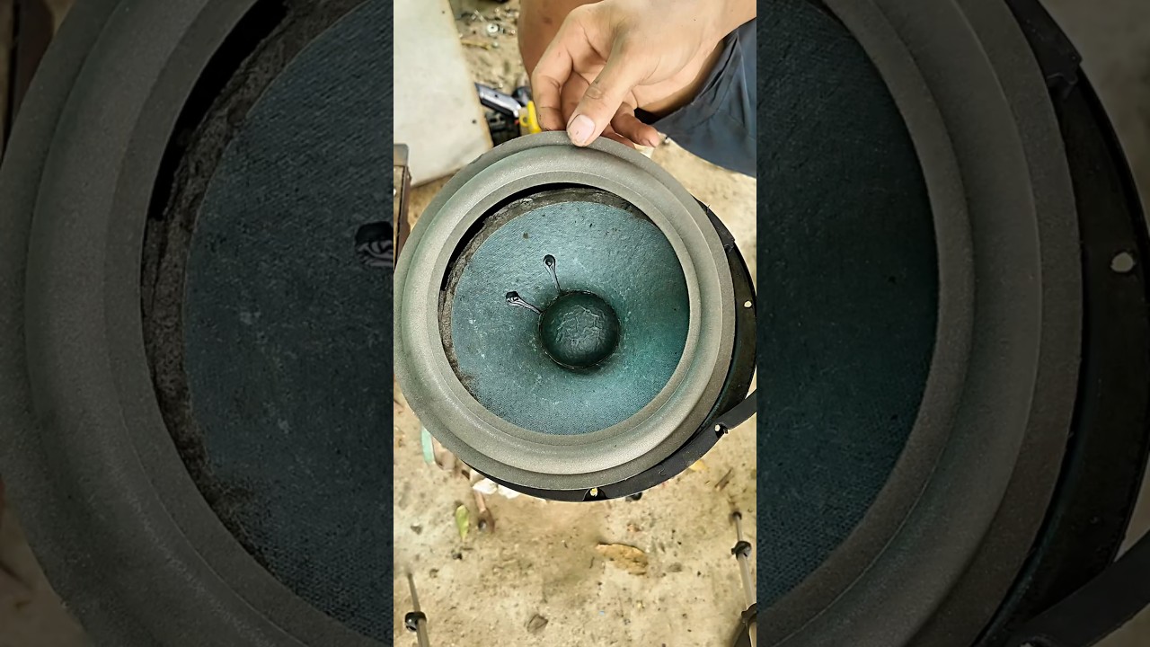 How to Replace a Speaker Surround Quickly and Easily #diy #repair #speakerrepair