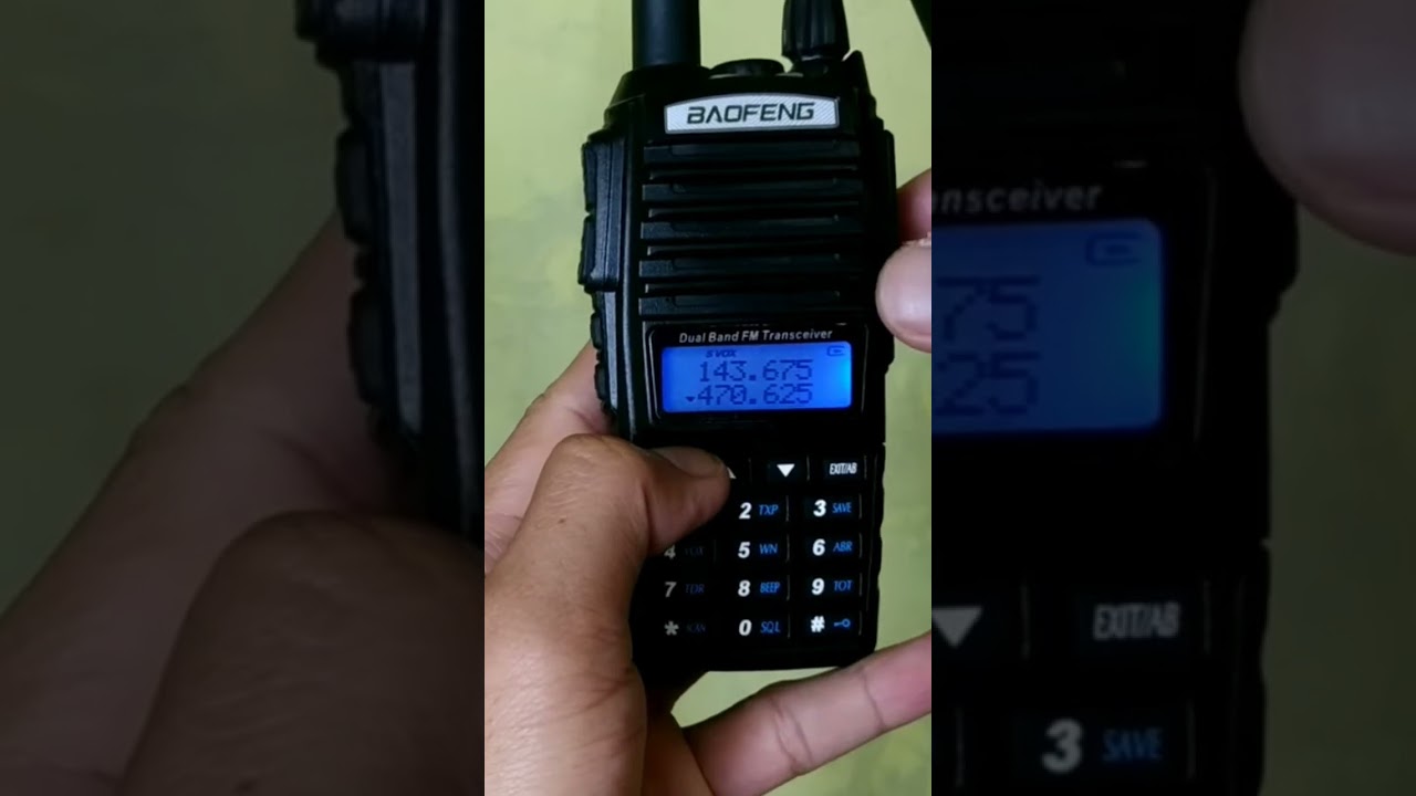 HT Baofeng Menu VFO dan Mode Channel