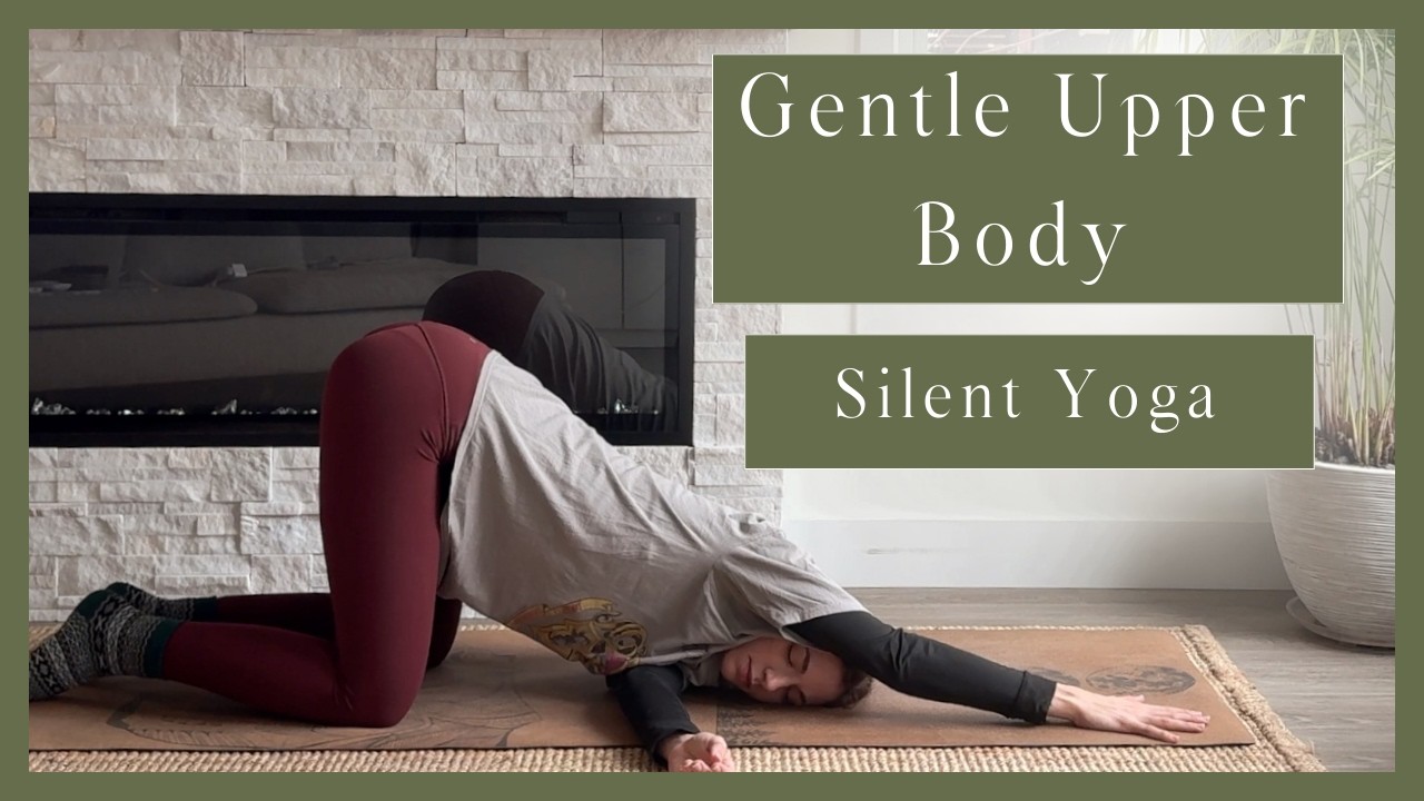 Silent Yoga | Gentle Upper Body Stretch (Music + Bell)