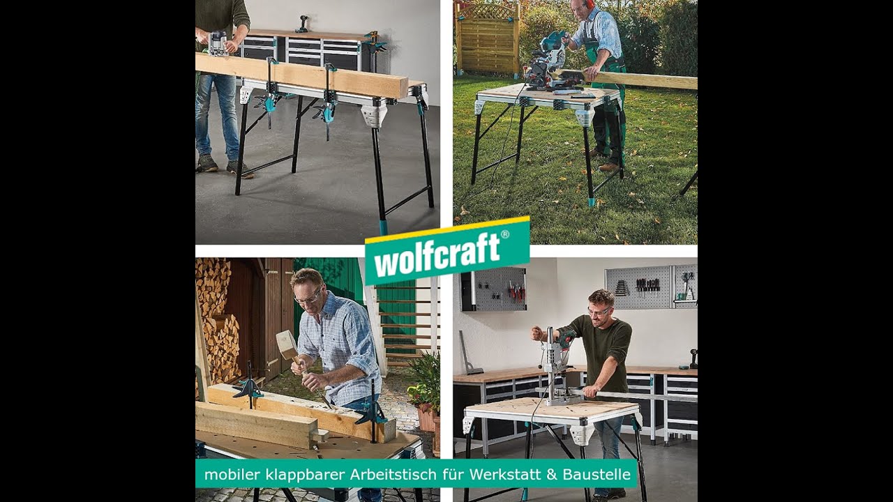 Handwerk | wolfcraft | mobiler Arbeitstisch | Master Work 1600