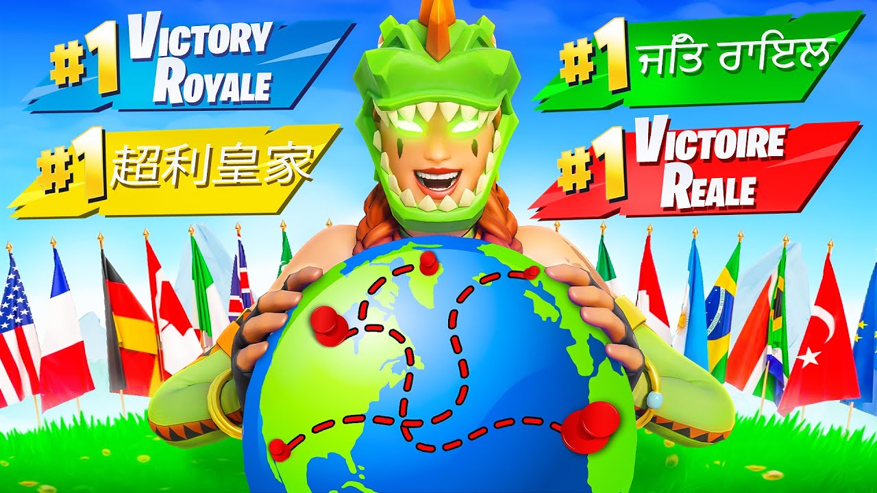 Winning Fortnite in Every Region!