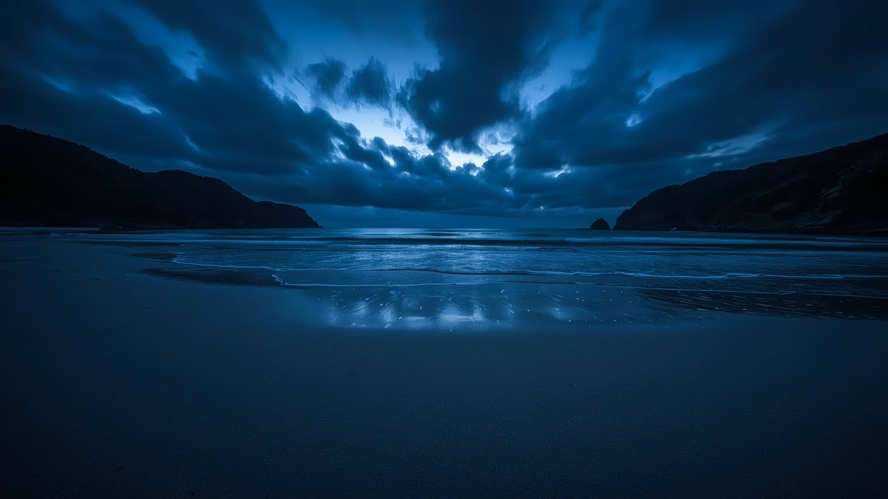 Ocean Waves for Deep Sleep 🌊 Gentle Night Surf | Stress Relief, Relaxation & Quiet Mind