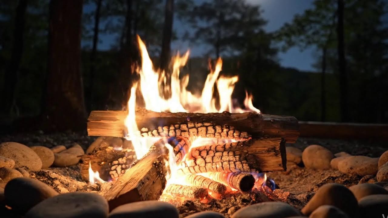 Live Cozy Campfire Sounds | ASMR for Stress Relief