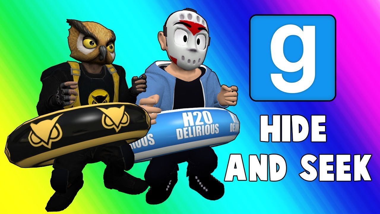 Gmod Hide and Seek Funny Moments - Pool Floaty Party! (Garry's Mod)