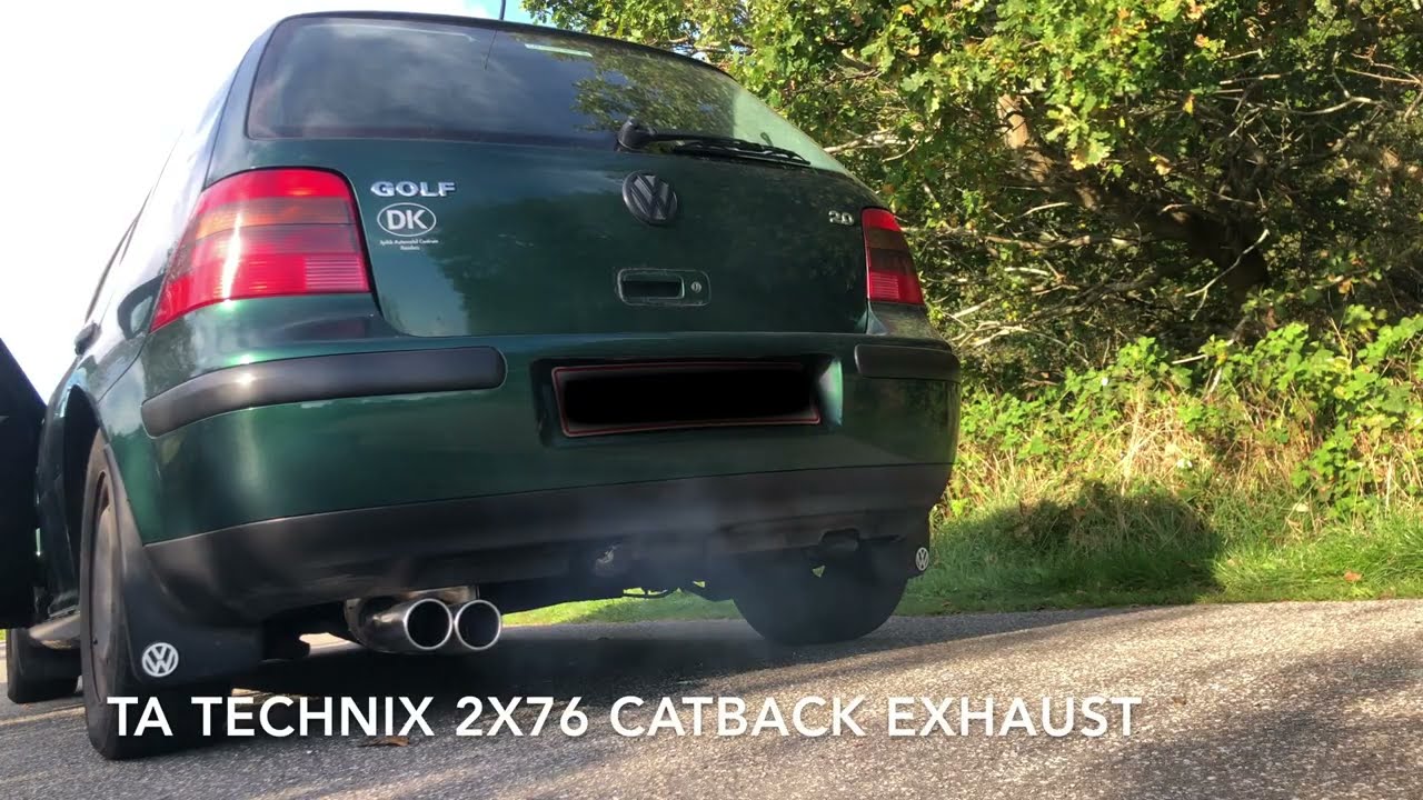 VW GOLF MK4 2.0 - TA TECHNIX 2x76 EXHAUST