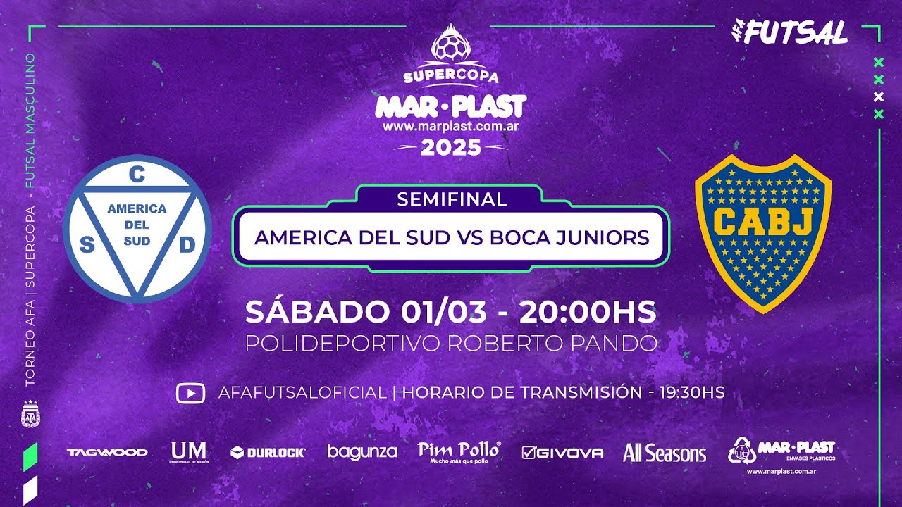⚽🇦🇷 Futsal | Supercopa masculina 2025 | América del Sud vs Boca Juniors