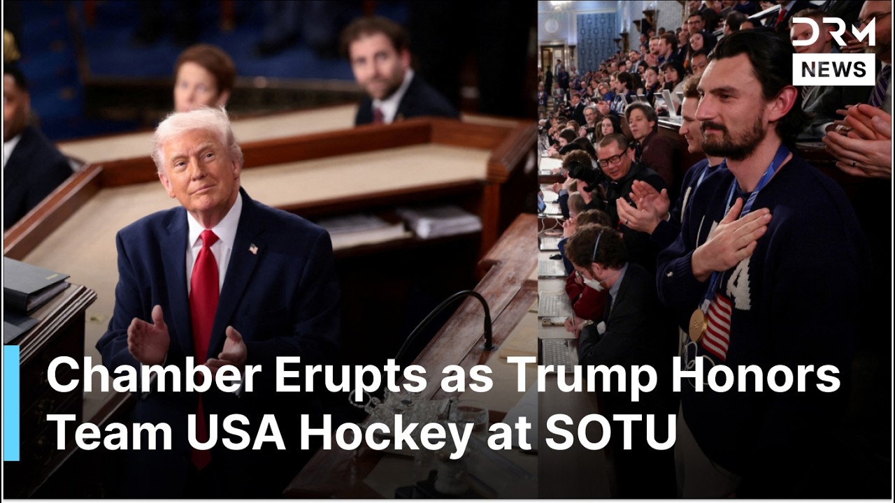 Trump Honors Olympic Hockey Team — Standing Ovation Shakes State of the Union | AC1G