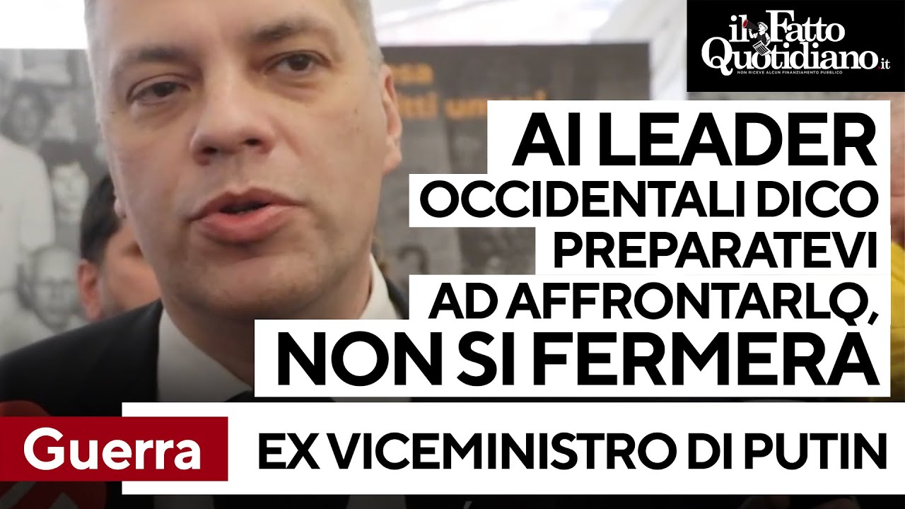 Ucraina, l’ex viceministro di Putin: “Un consiglio? Preparatevi ad affrontarlo, non si fermerà”