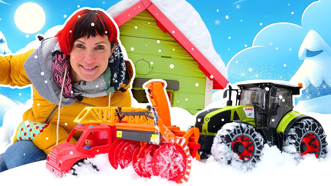 Mascha Kapuki und der Schneepflug ❄️ Autos für Kleinkinder