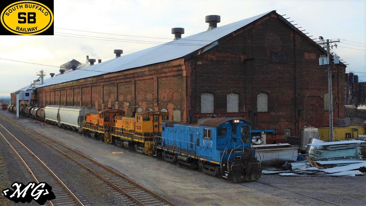EMD End Cab Trio Works South Buffalo's Newest Customer *Drone Video*