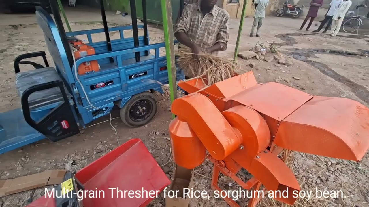 Post-harvest processing e-tricycle 