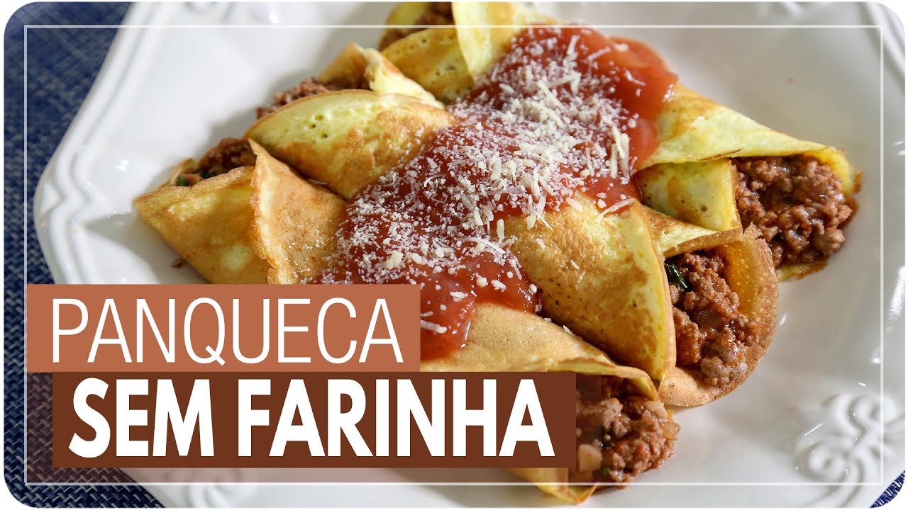 PANQUECA LOW CARB SEM FARINHA - rápida, leve e saudável