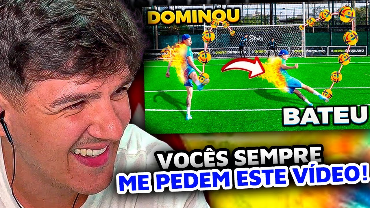 DOMINOU, BATEU!! (O V&Iacute;TOR JOGOU MUITO COM A CHUTEIRA NOVA ) - wardi REACT!