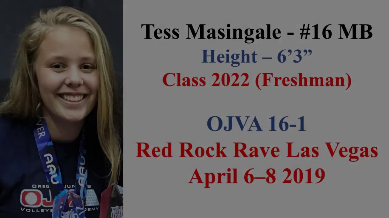 Tess Masingale (#16) Volleyball Highlights, Red Rock Rave Las Vegas April 6-8