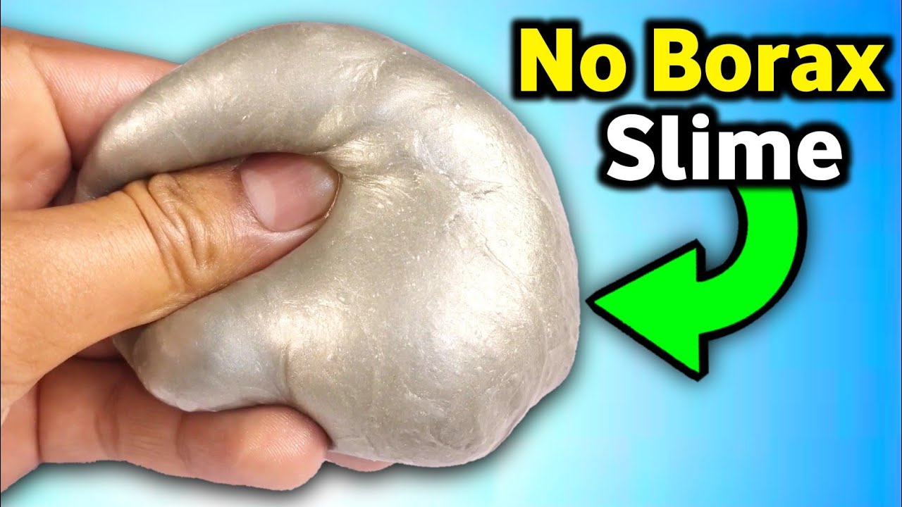 NO BORAX METALLIC SLIME💦👅🎧 How to make Jiggly Slime with Fevigum Without Borax [Slime ASMR]