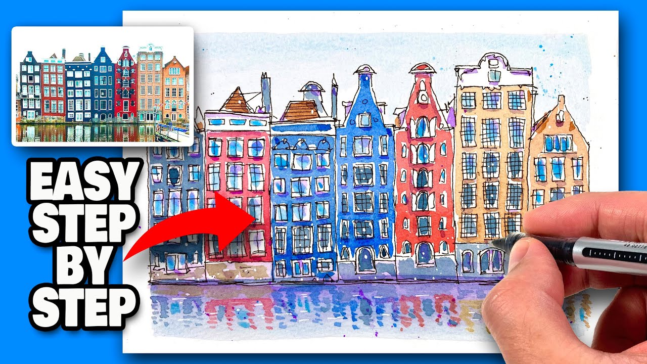 URBAN SKETCHING Tutorial For Absolute Beginners!