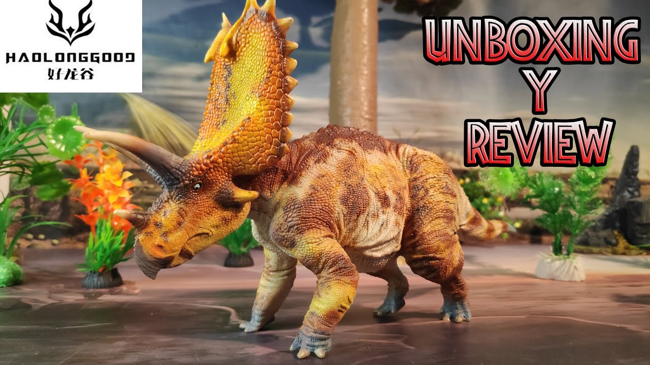UNBOXING Y REVIEW PENTACERATOPS DINOSAURIOS!! \\ HAOLONGGOOD 2023