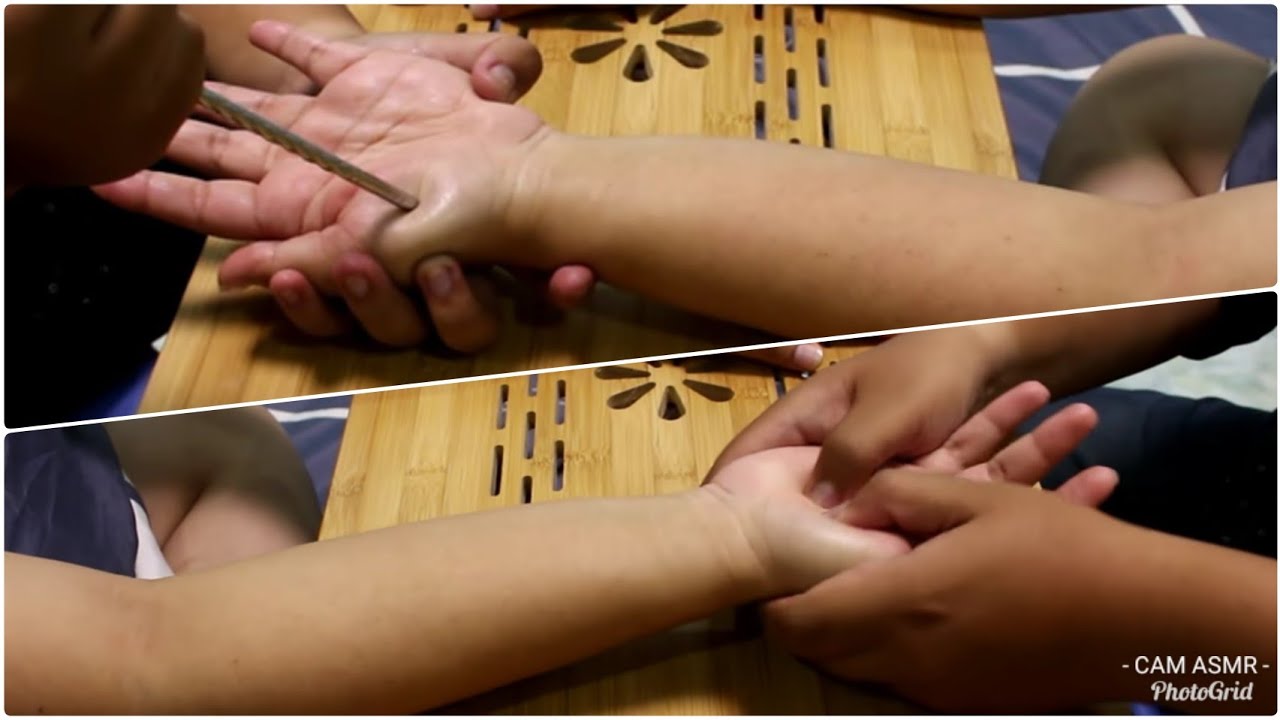 ASMR Relaxing Hand Massage with Mixed Tools