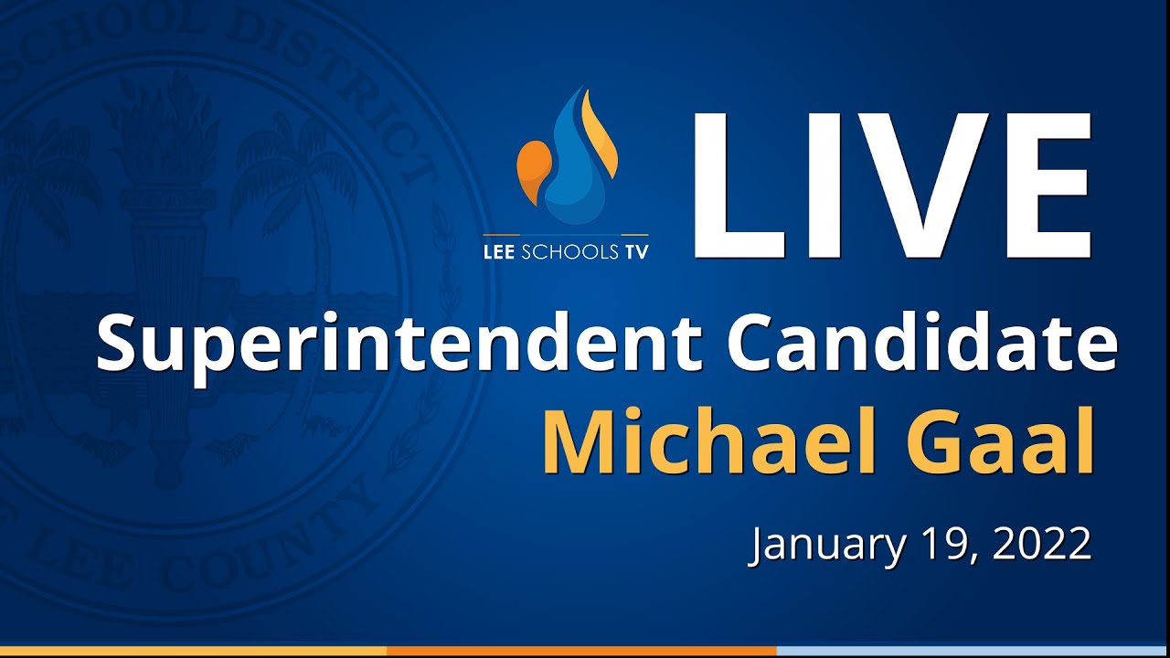 Superintendent Candidate Interview: Michael Gaal