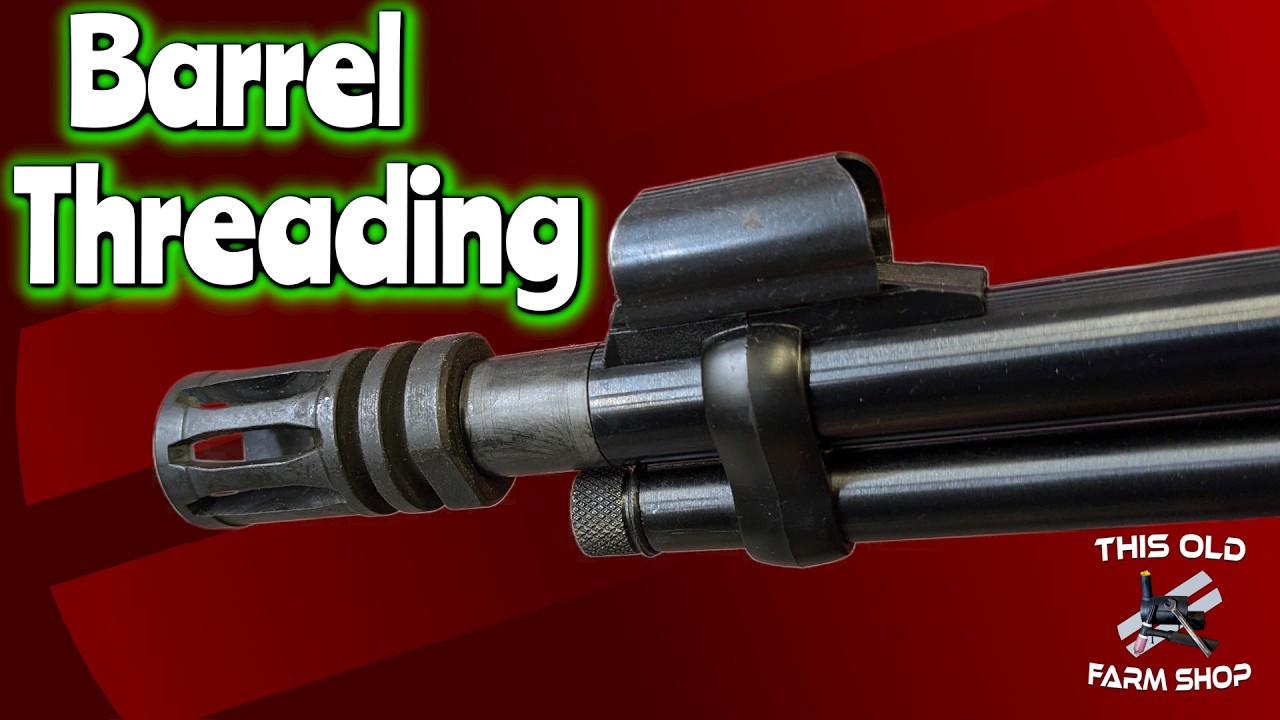 Thread the barrel on a Henry 22 Rifle Lever Action #lathe #milling #machining #guns #gunsmith