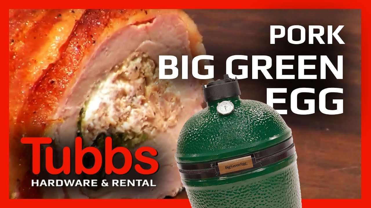 Pork Tenderloin Stuffed on the Big Green Egg at Tubbs
