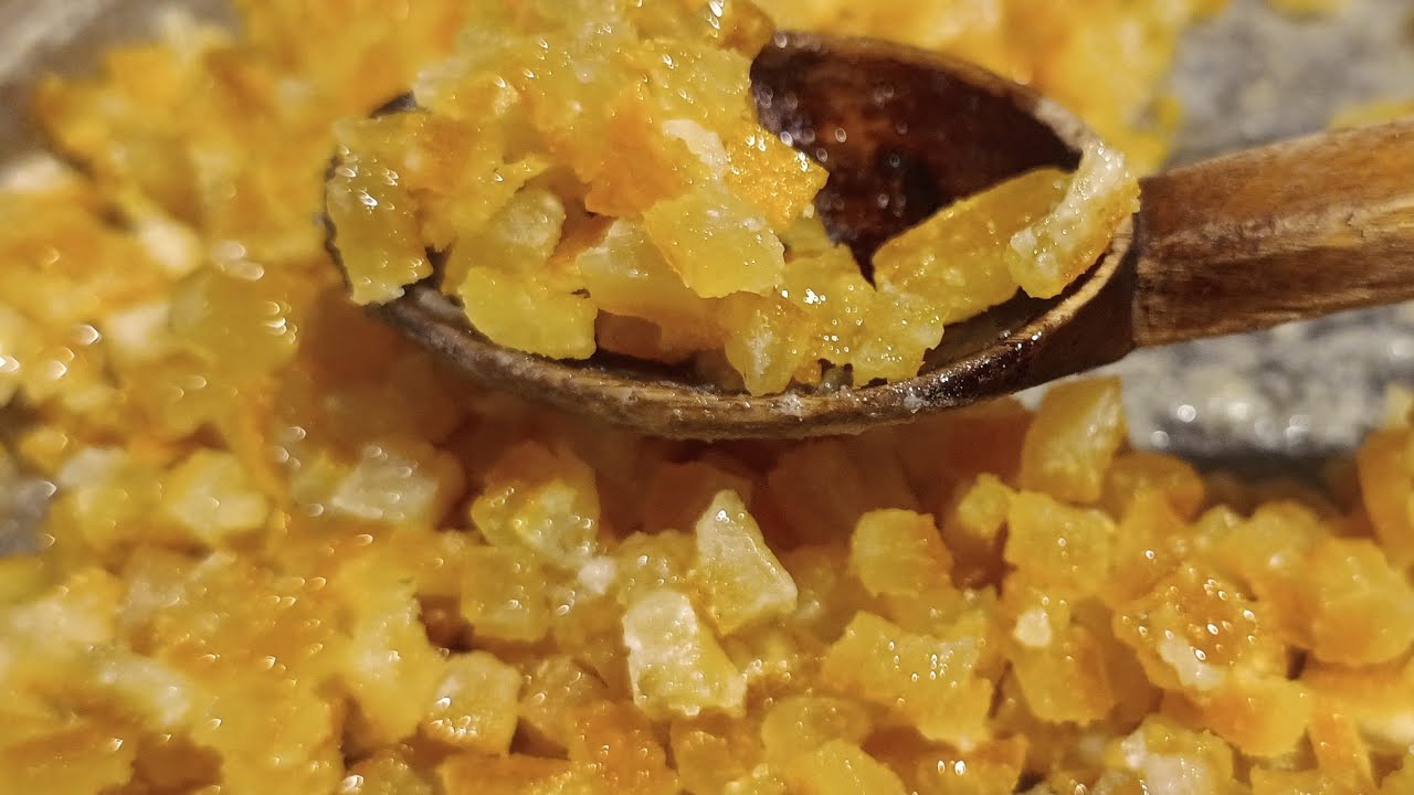 CUBULEȚE DE PORTOCALA CONFIATE🍊EXCELENTE PENTRU TORT 🍰 COZONAC SAU ALTE DESERTURI 🧡